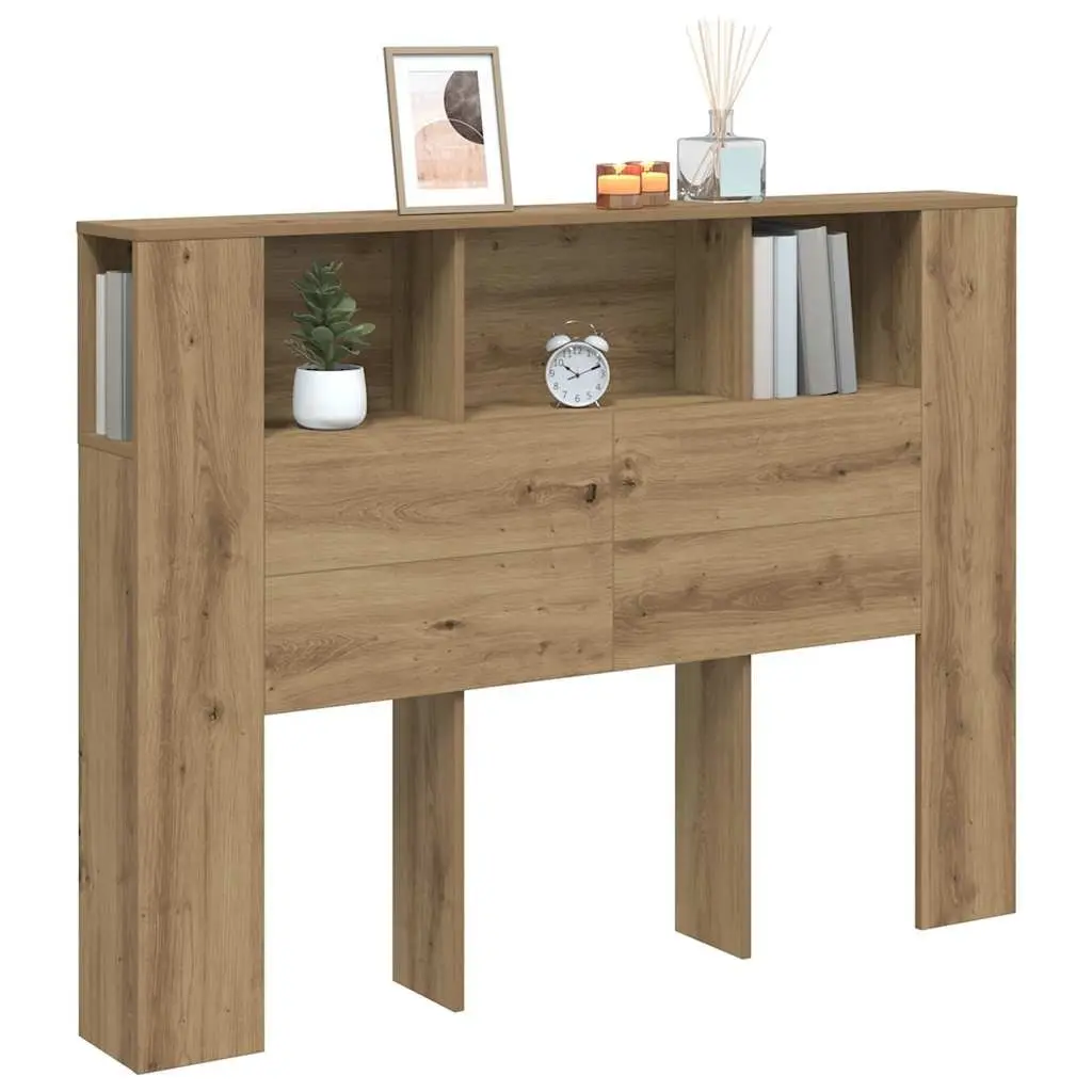Headboard Cabinet with Five Storage Compartments