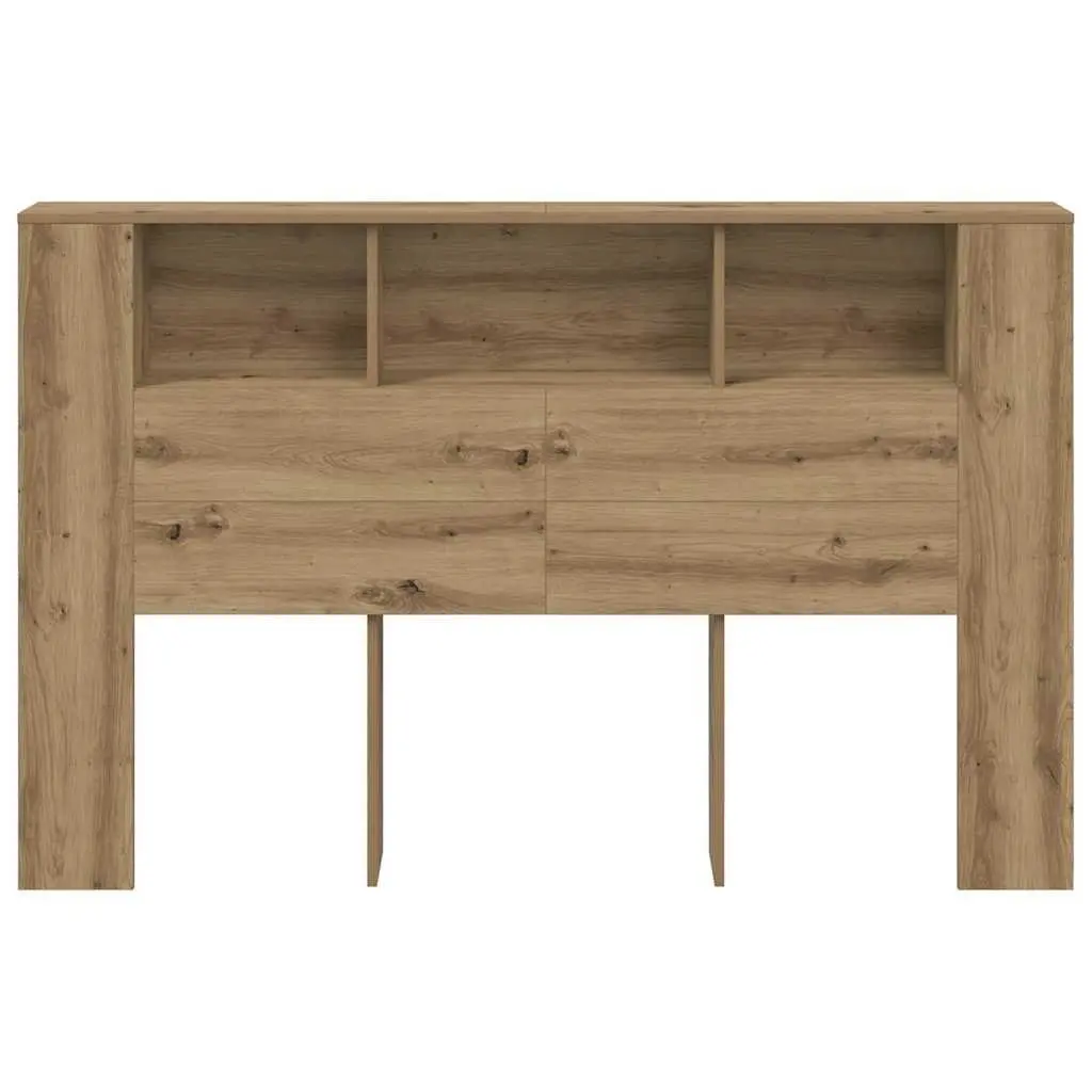 Brown Headboard Cabinet for Bedroom Storage