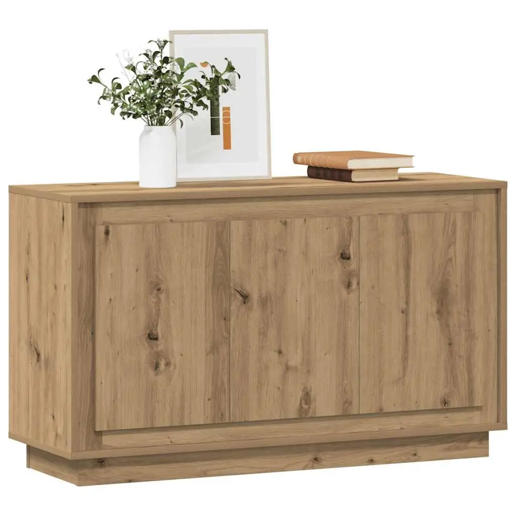 Brown Sideboard Storage Cabinet with 6 Compartments