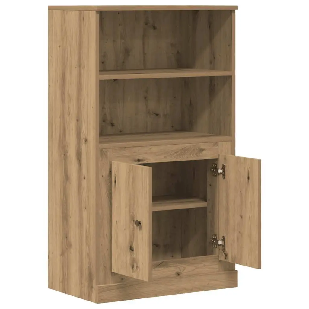 Highboard Storage Cabinet in Brown