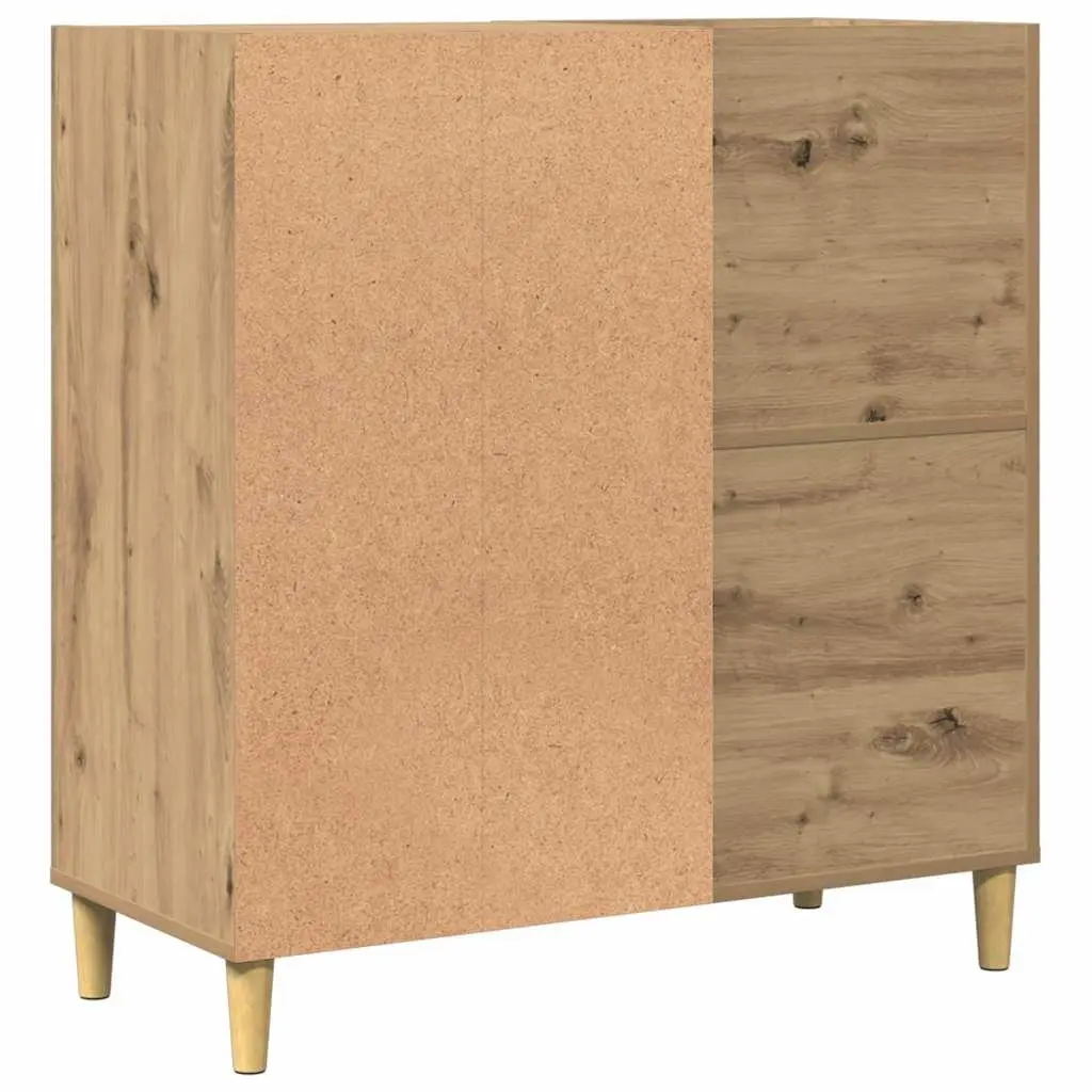 Brown Engineered Wood Record Cabinet for Vinyl LPs