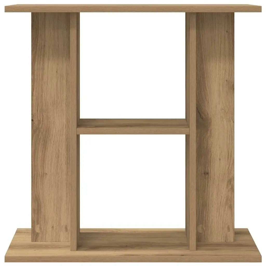 Brown Engineered Wood Aquarium Stand with 3-Tier Storage