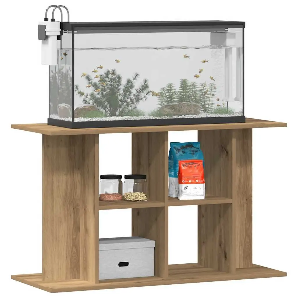Aquarium Stand Engineered Wood 100x40x60cm Brown 3 Tier Fish Tank Display