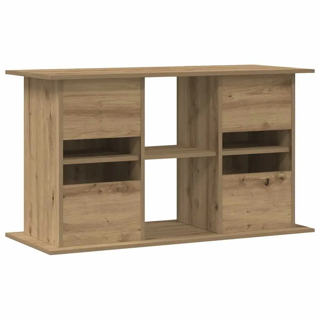 3-Tier Brown Engineered Wood Aquarium Stand for Fish Tanks