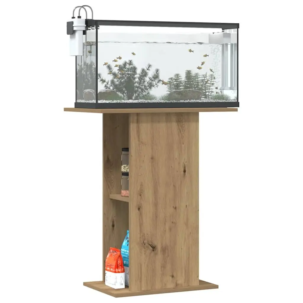 Engineered Wood Brown Aquarium Stand with Storage