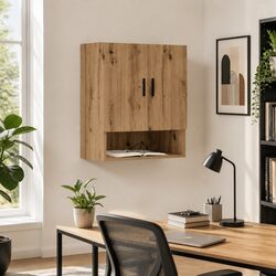 Floating Wall Cabinet in Brown for Stylish Storage