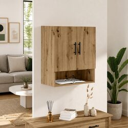 Floating Wall Storage Cabinet in Brown - 60x31x70 cm