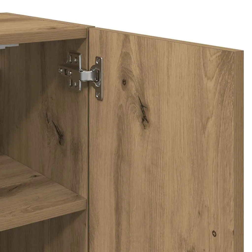 Wall Storage Cabinet Engineered Wood Brown 60x31x70 cm