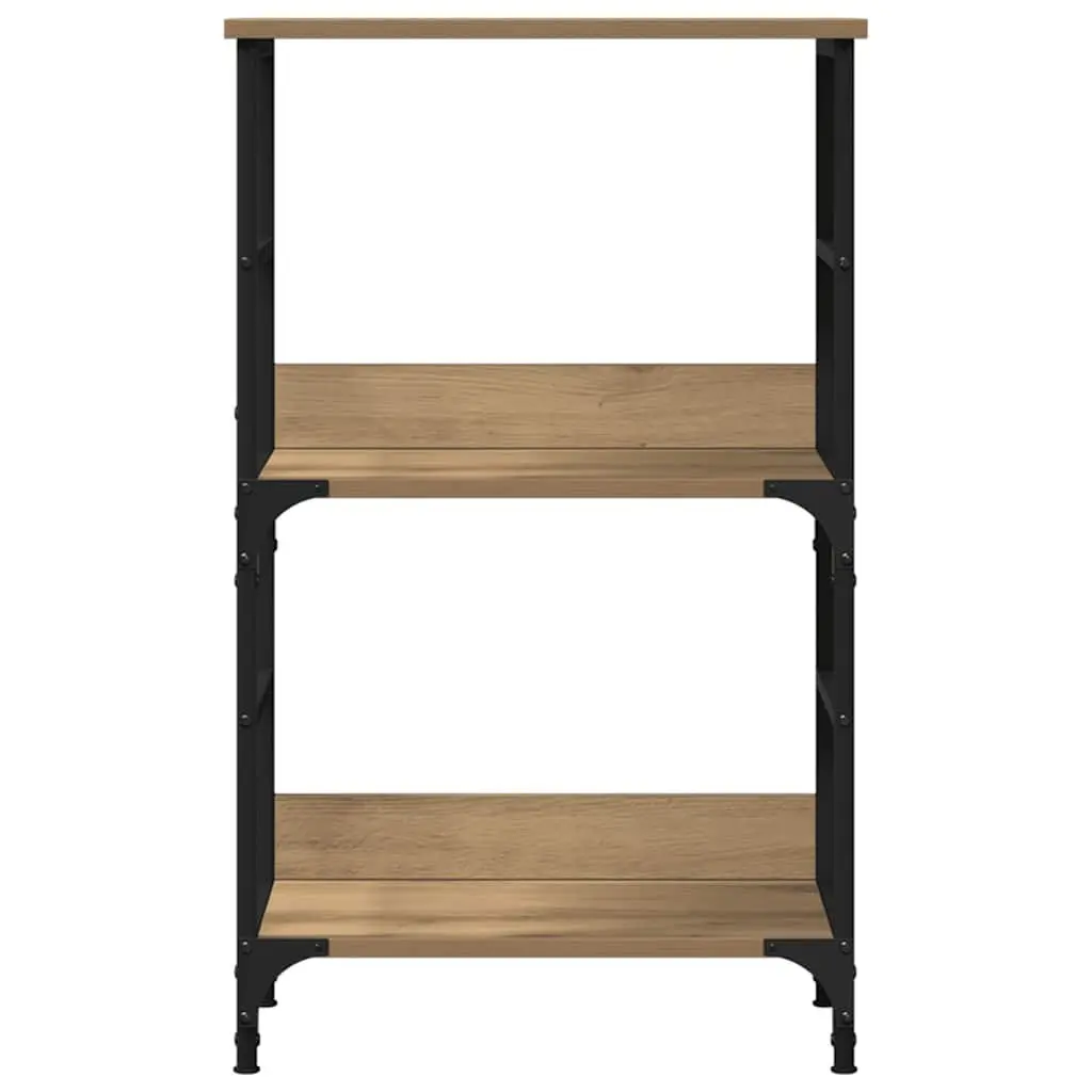 Engineered Wood Brown Book Cabinet with 2 Compartments
