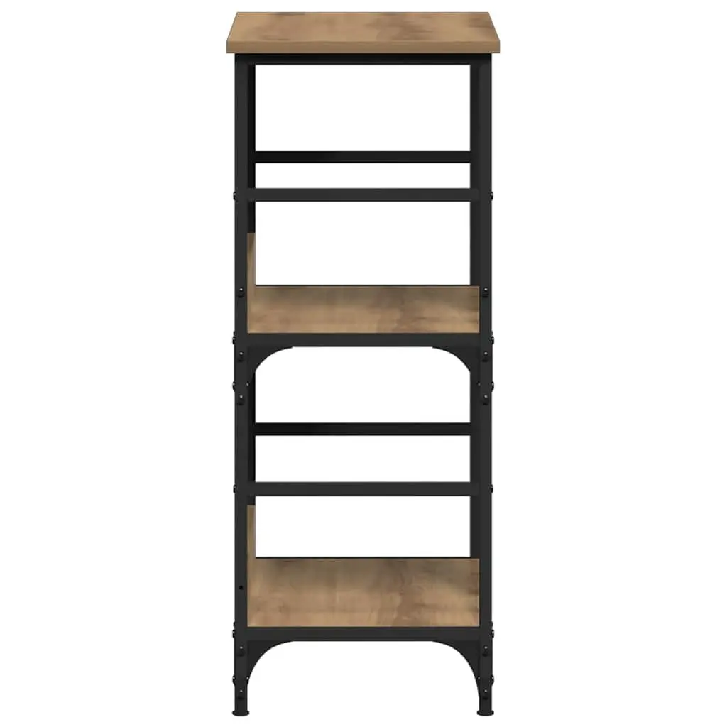 Engineered Wood Brown Book Cabinet with 2 Compartments