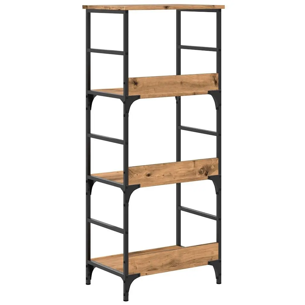 Engineered Wood Brown Book Cabinet for Storage and Display