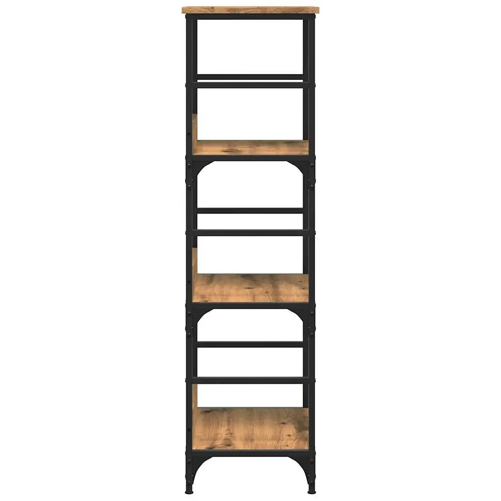 Engineered Wood Brown Book Cabinet for Storage and Display