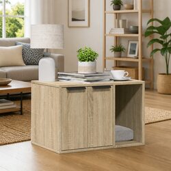 Stylish Cat Litter Box Enclosure with Durable Surface