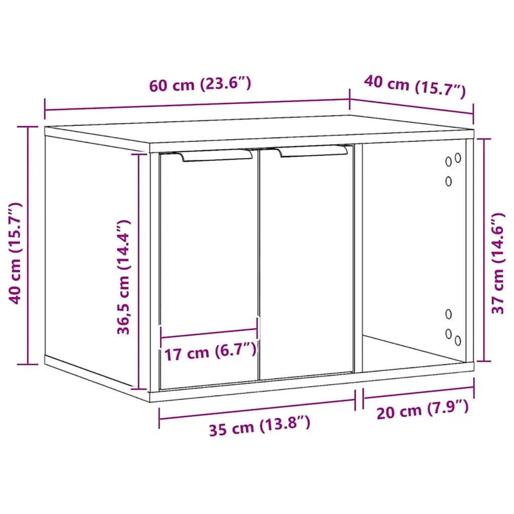 Cat Litter Box Enclosure with Durable Surface