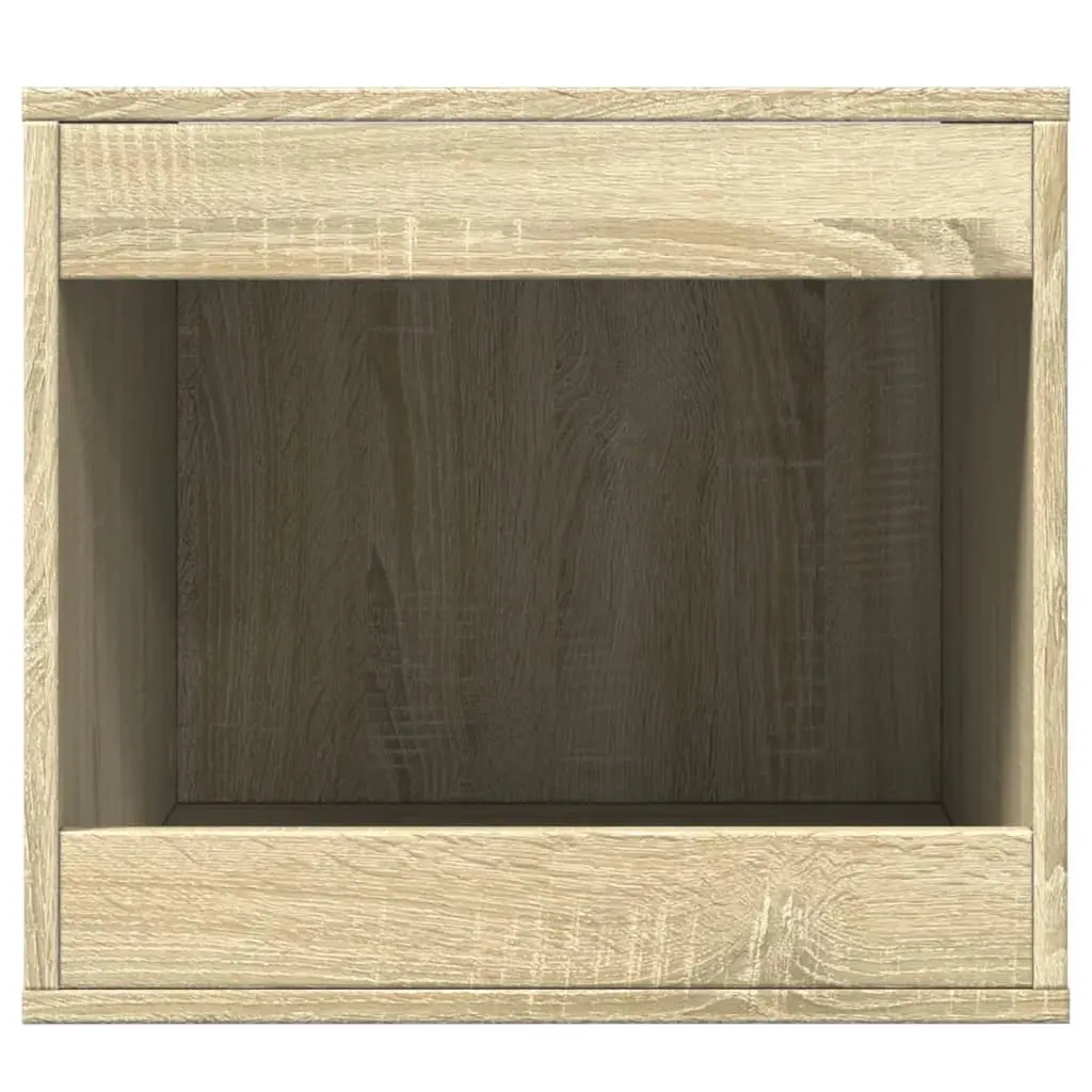 Cat Litter Box Enclosure Engineered Wood 47 x 59 x 42 cm Brown Sonoma Oak