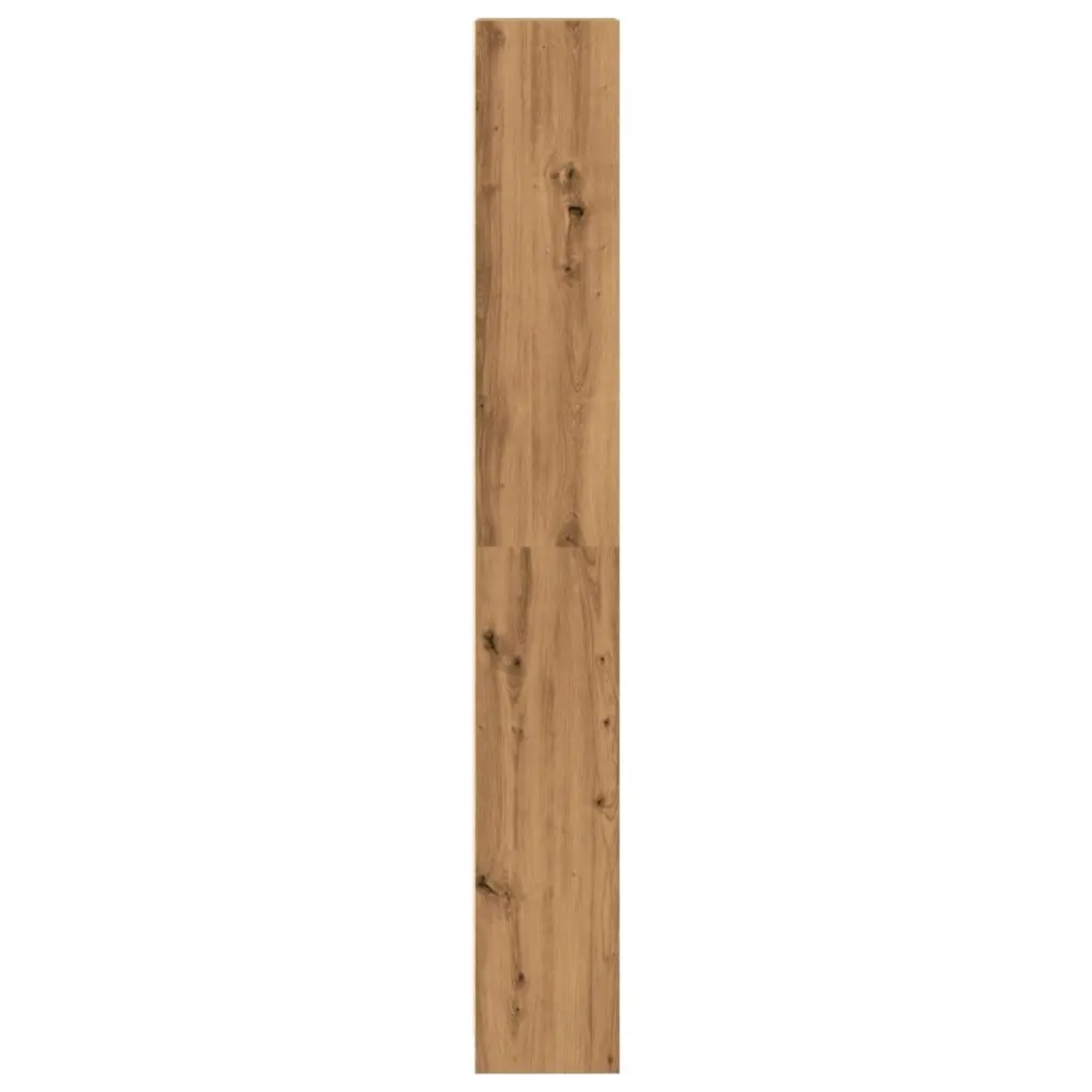 Brown Engineered Wood Bookcase with Open Shelving
