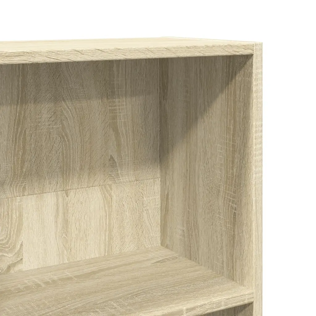 Brown Bookcase Storage Unit with Open Shelves