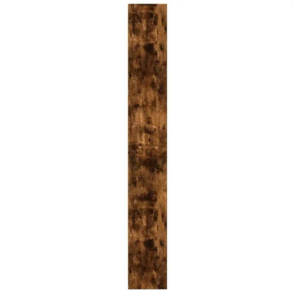 Smoked Oak Bookcase with Durable Engineered Wood Build