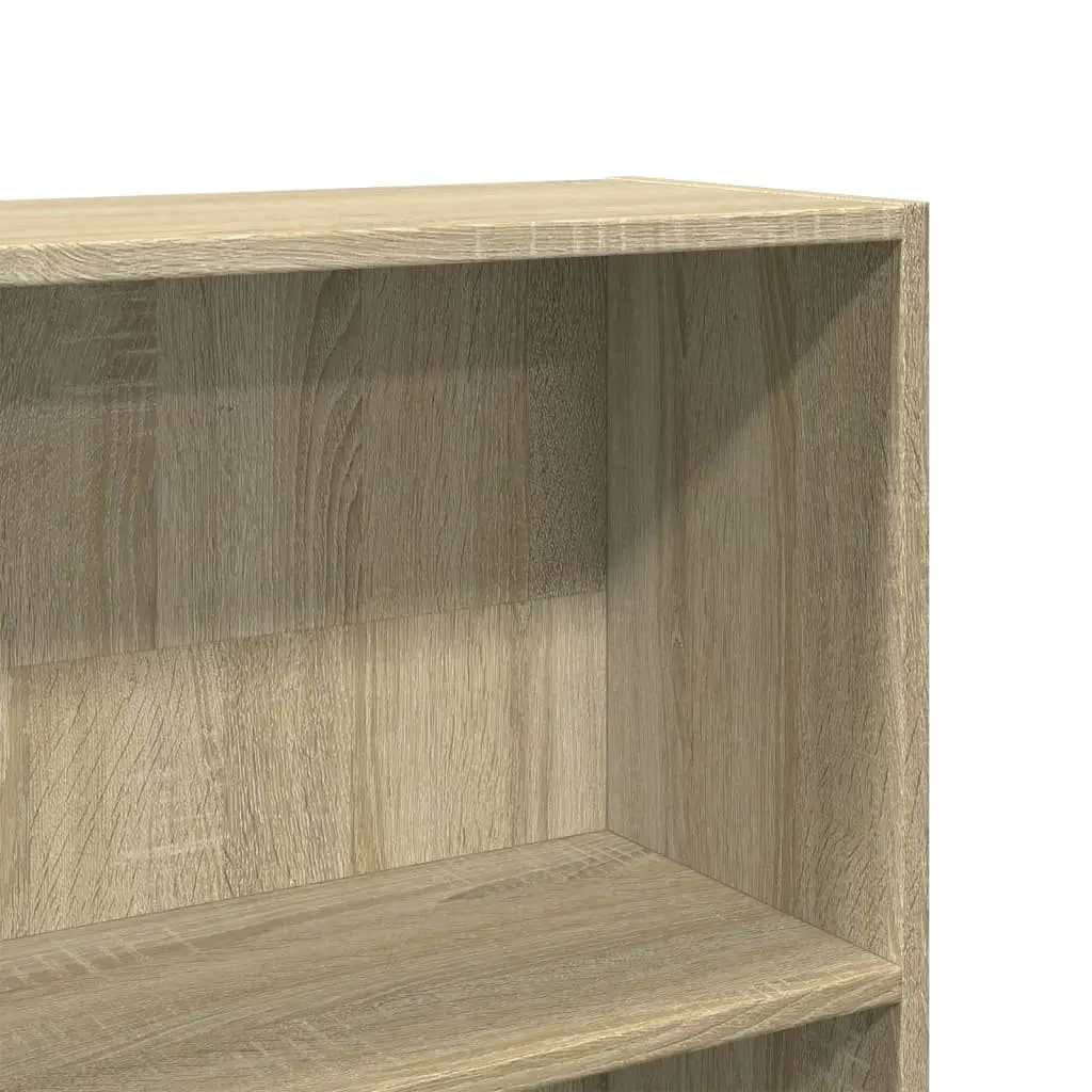 Bookcase Engineered Wood 80x24x176cm Brown