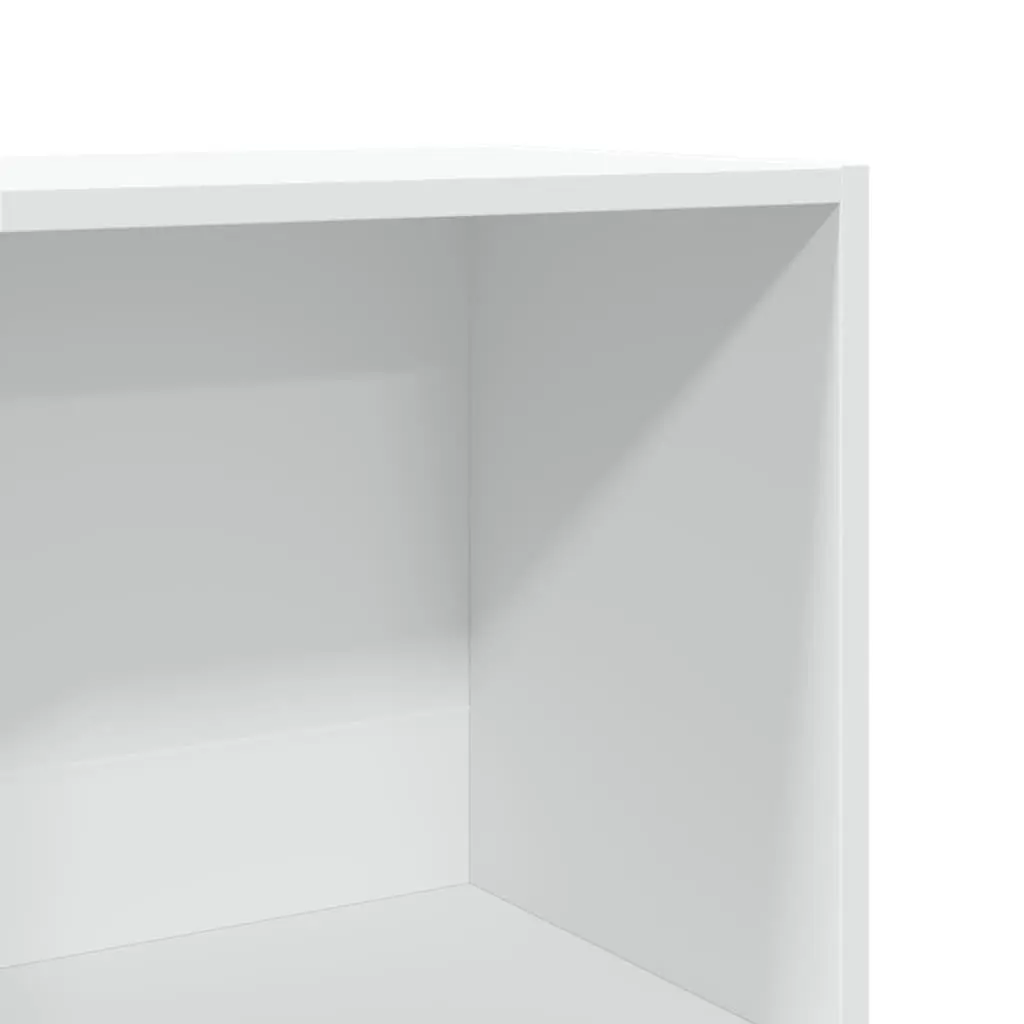 White Bookcase 40x30x189 cm with Open Shelves
