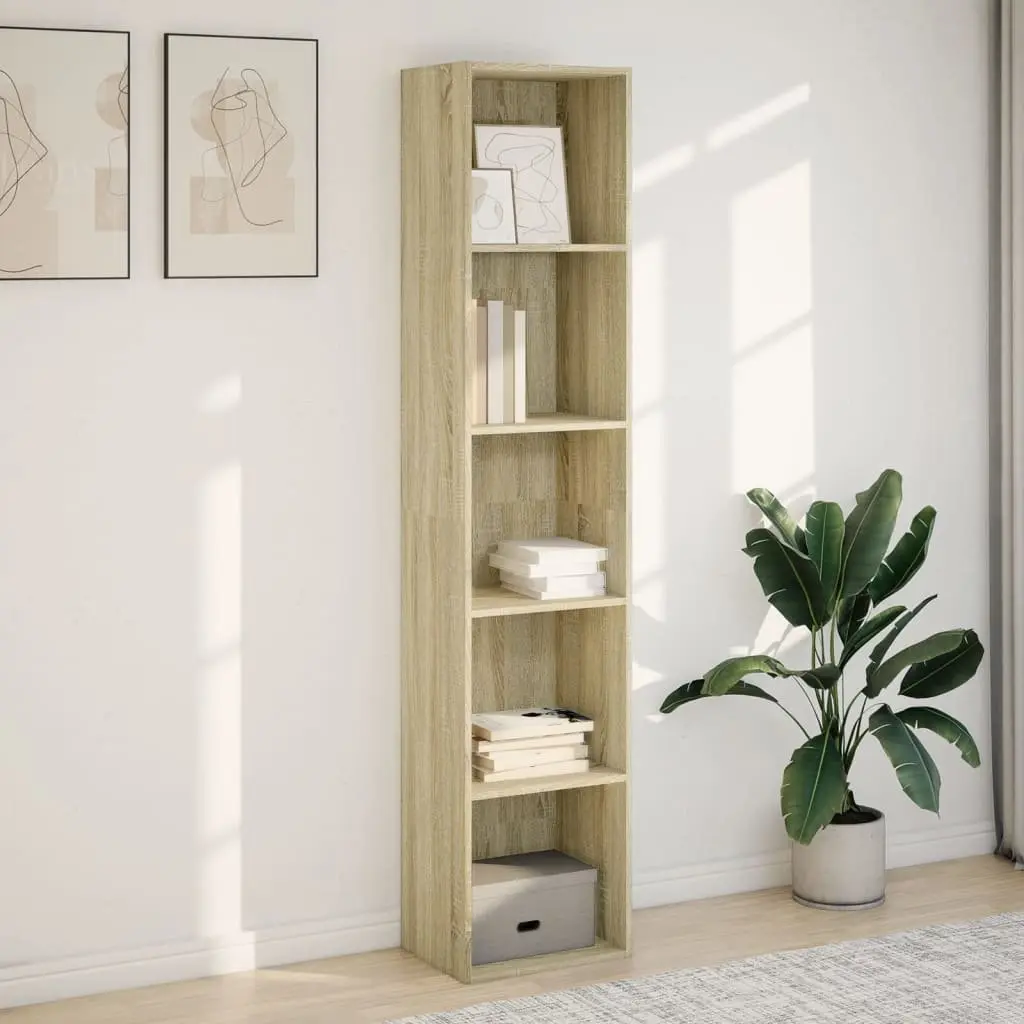 Sonoma Oak Bookcase 40x30x189cm with Engineered Wood