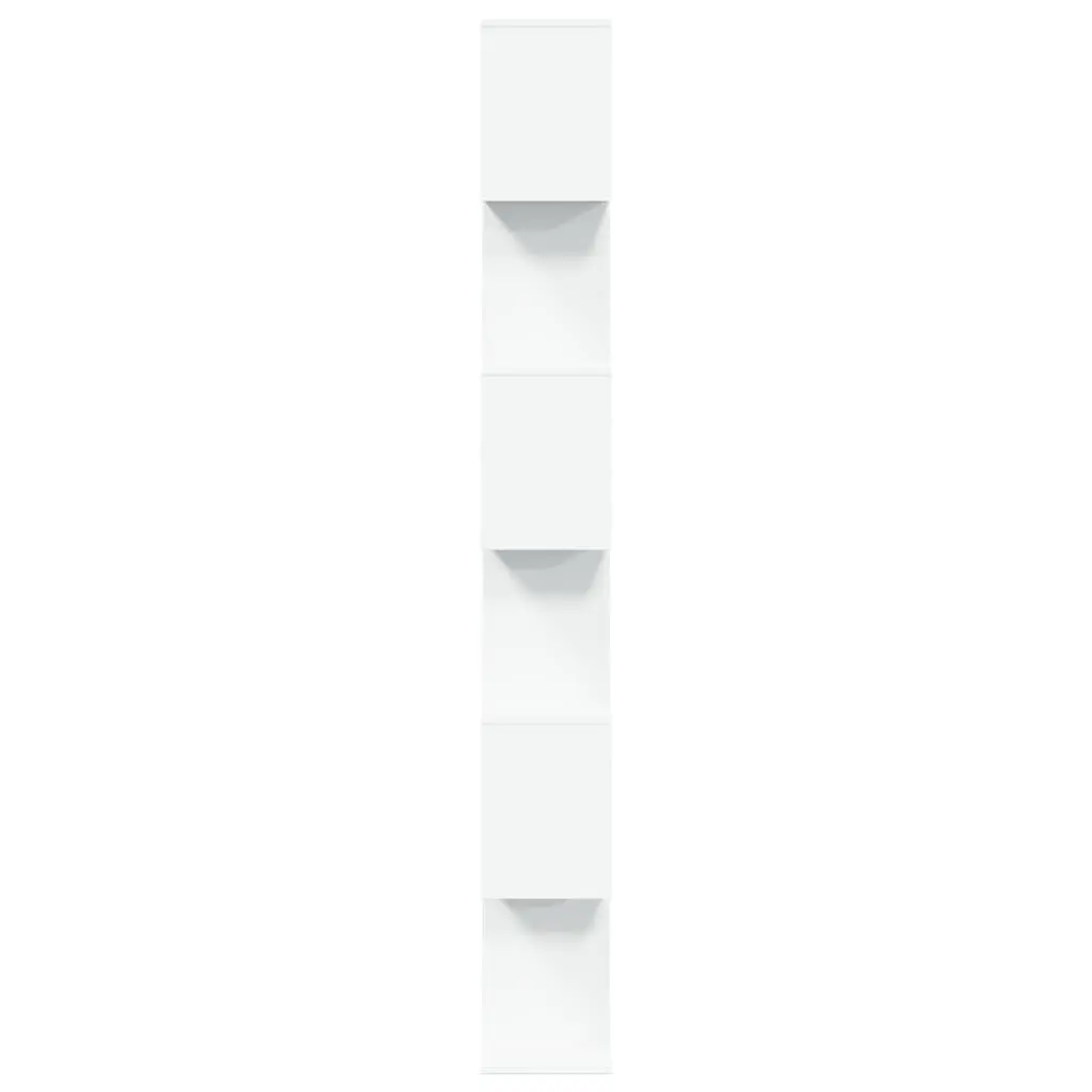 Room Divider Bookcase Engineered Wood 70x24x193 cm White