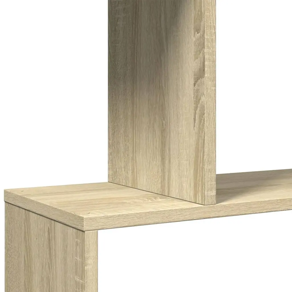 6-Tier Brown Room Divider Bookcase with Ample Storage