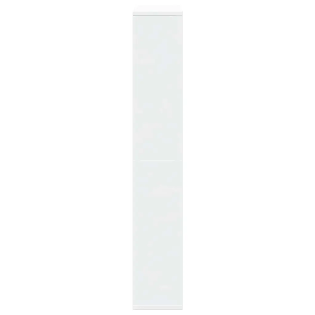 Bookcase White 72x20x120.5 cm Engineered Wood Shelving Unit Storage Display