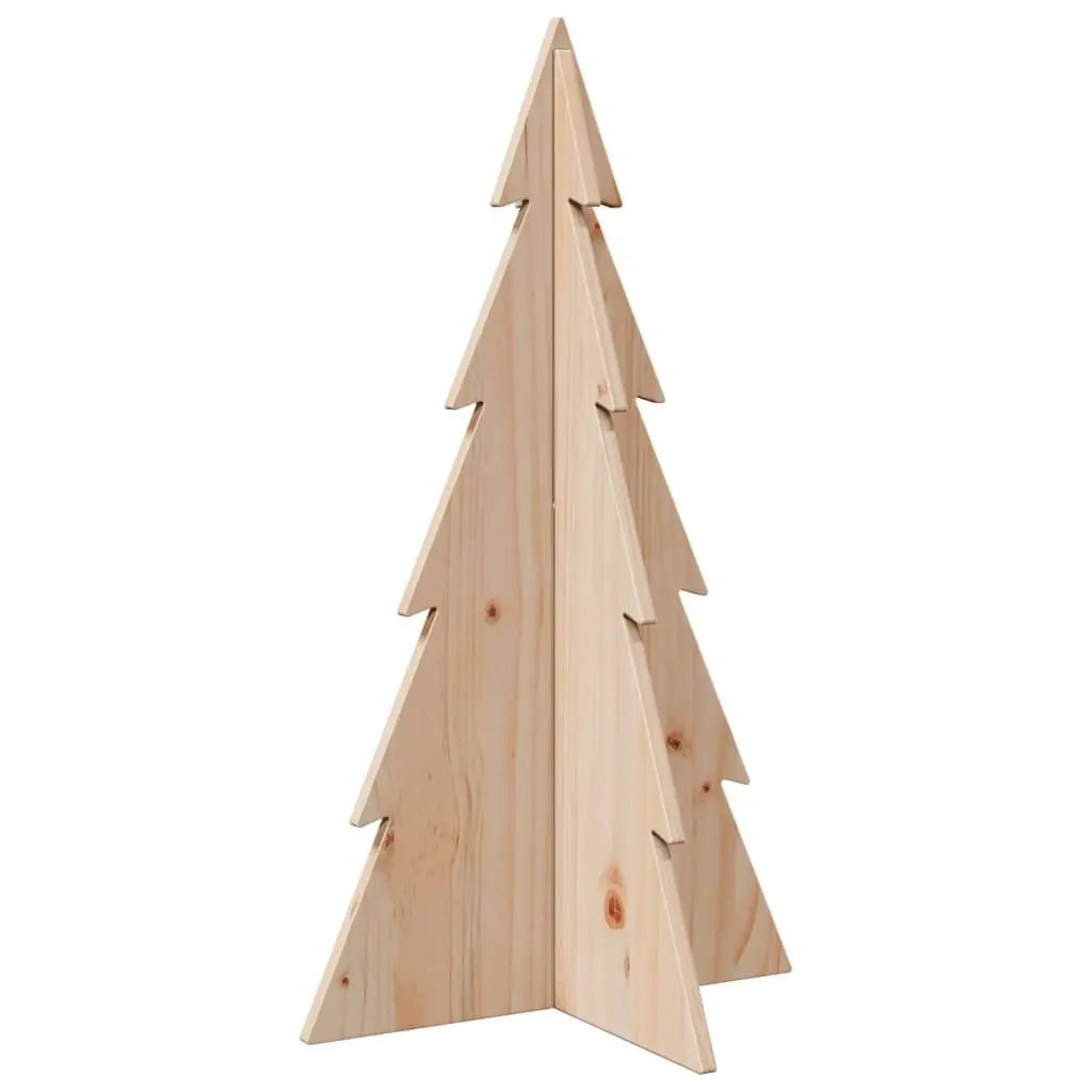 Rustic 80cm Wooden Christmas Tree Decoration in Pine