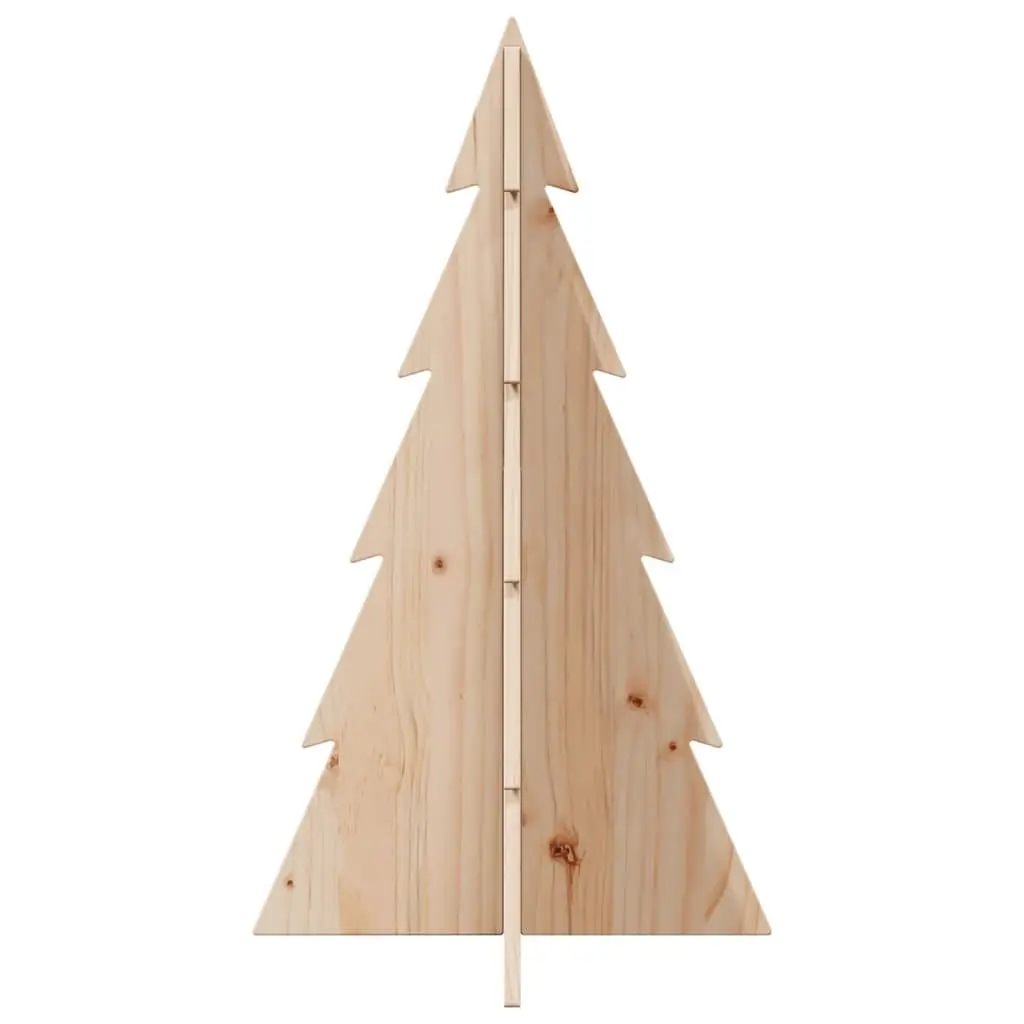 Rustic 80cm Wooden Christmas Tree Decoration in Pine