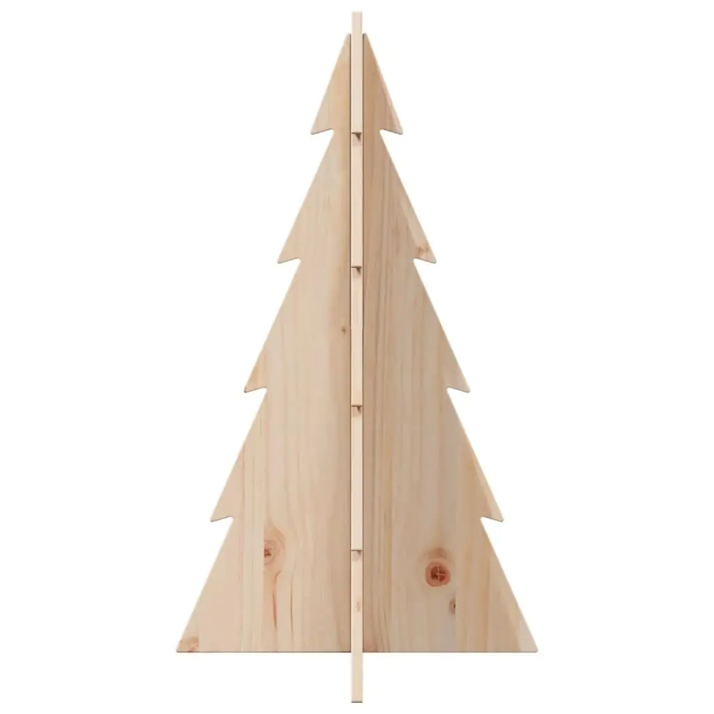 Rustic 80cm Wooden Christmas Tree Decoration in Pine