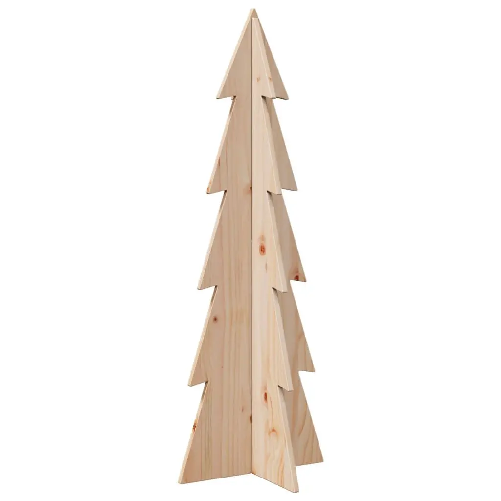 Rustic Pine Wooden Christmas Tree Decoration 112cm