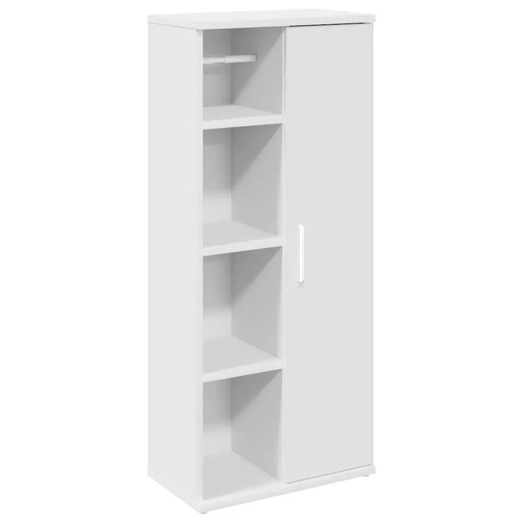 Bathroom Cabinet Engineered Wood 39x22x90cm White