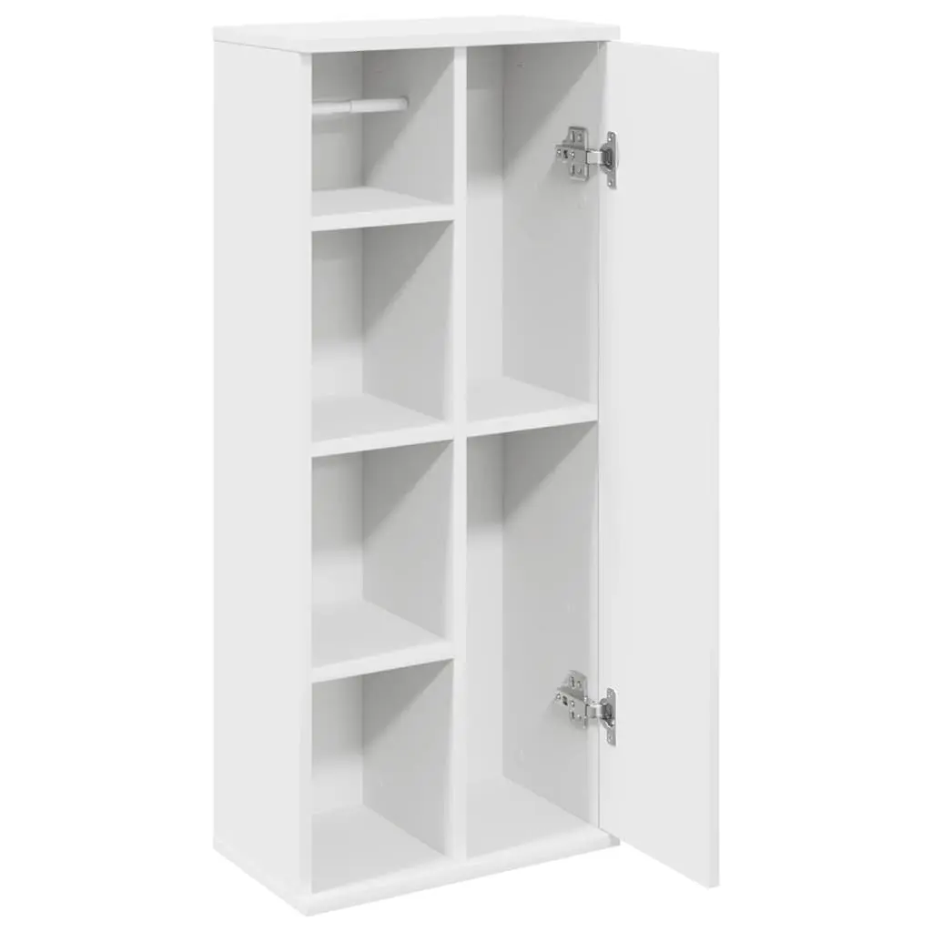 Bathroom Cabinet Engineered Wood 39x22x90cm White