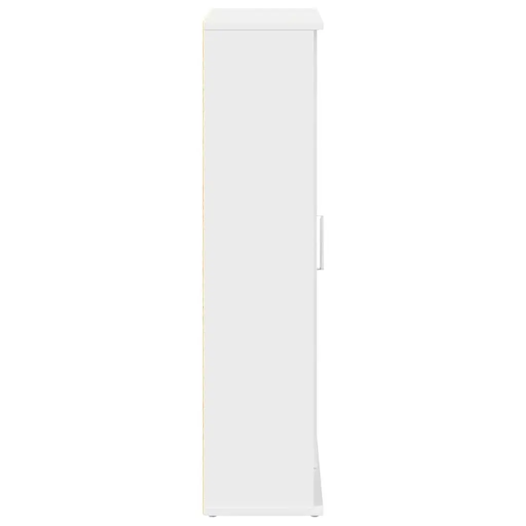 Bathroom Cabinet Engineered Wood 39x22x90cm White