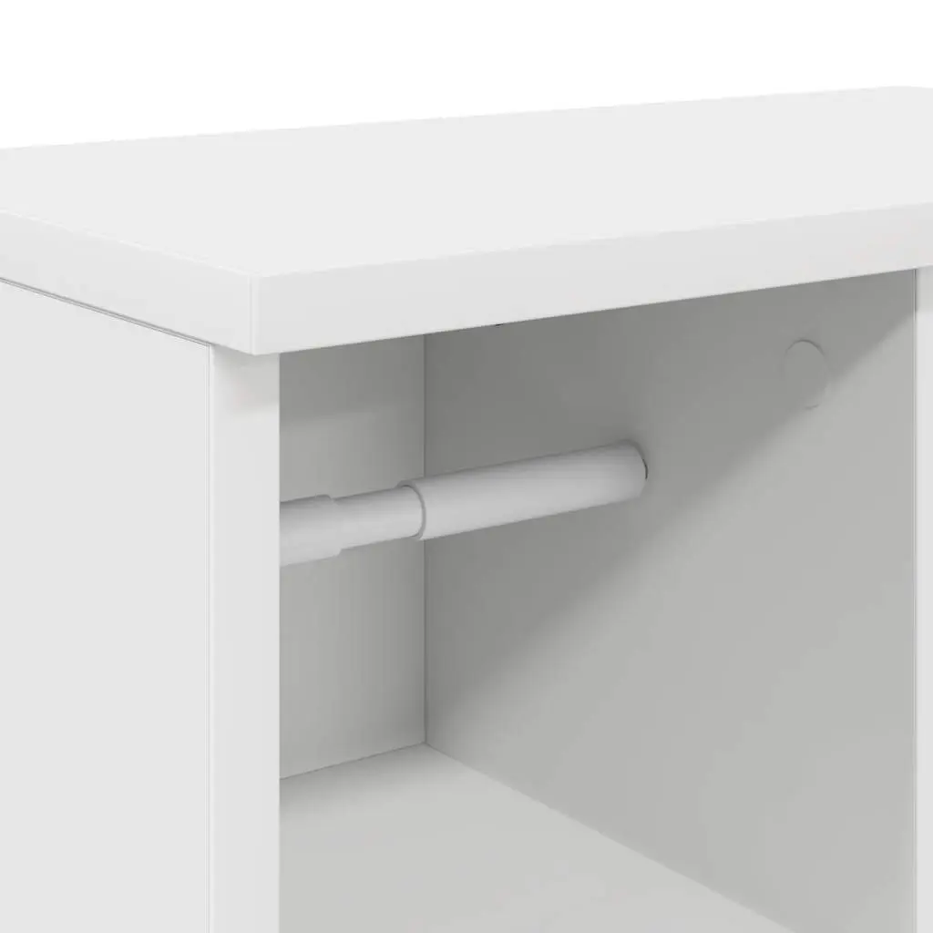 Bathroom Cabinet Engineered Wood 39x22x90cm White