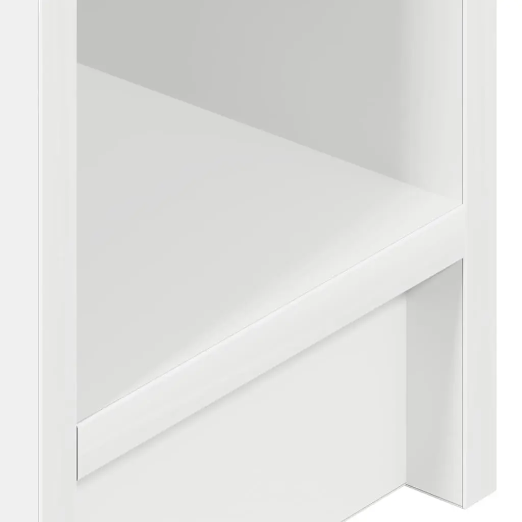 White Bedside Cabinet with Drawer for Storage