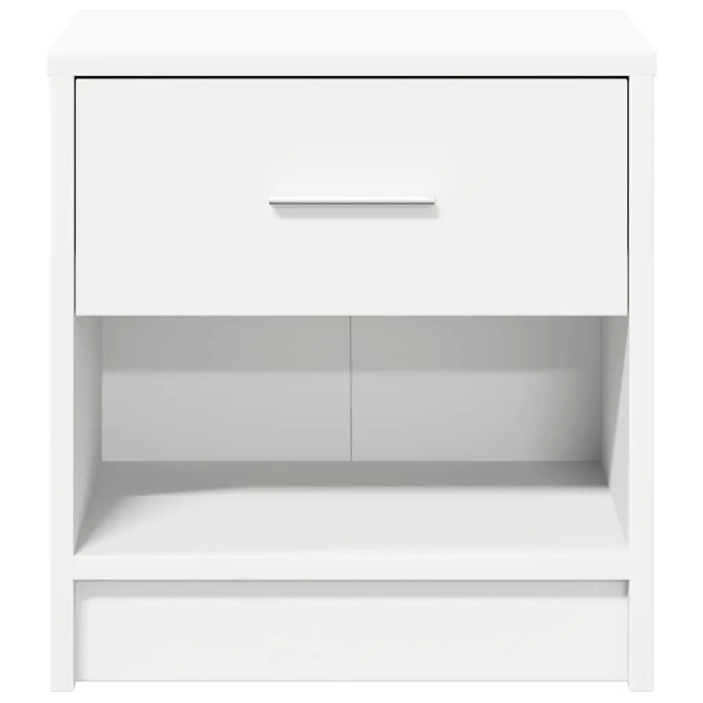 Black Bedside Cabinets 2-Piece Set with Drawer