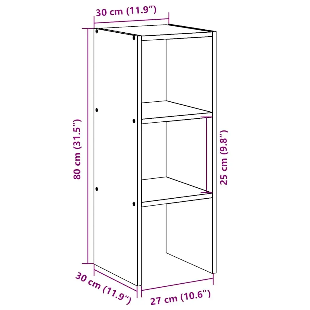 White Stackable Bookcase for Storage Solutions