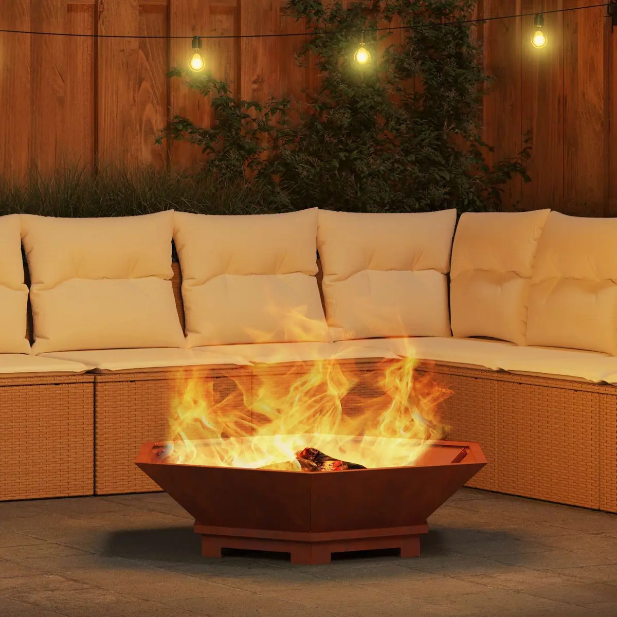 Outdoor Wood Burning Fire Pit for Gatherings