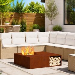 Durable Square Outdoor Fire Pit for Your Garden