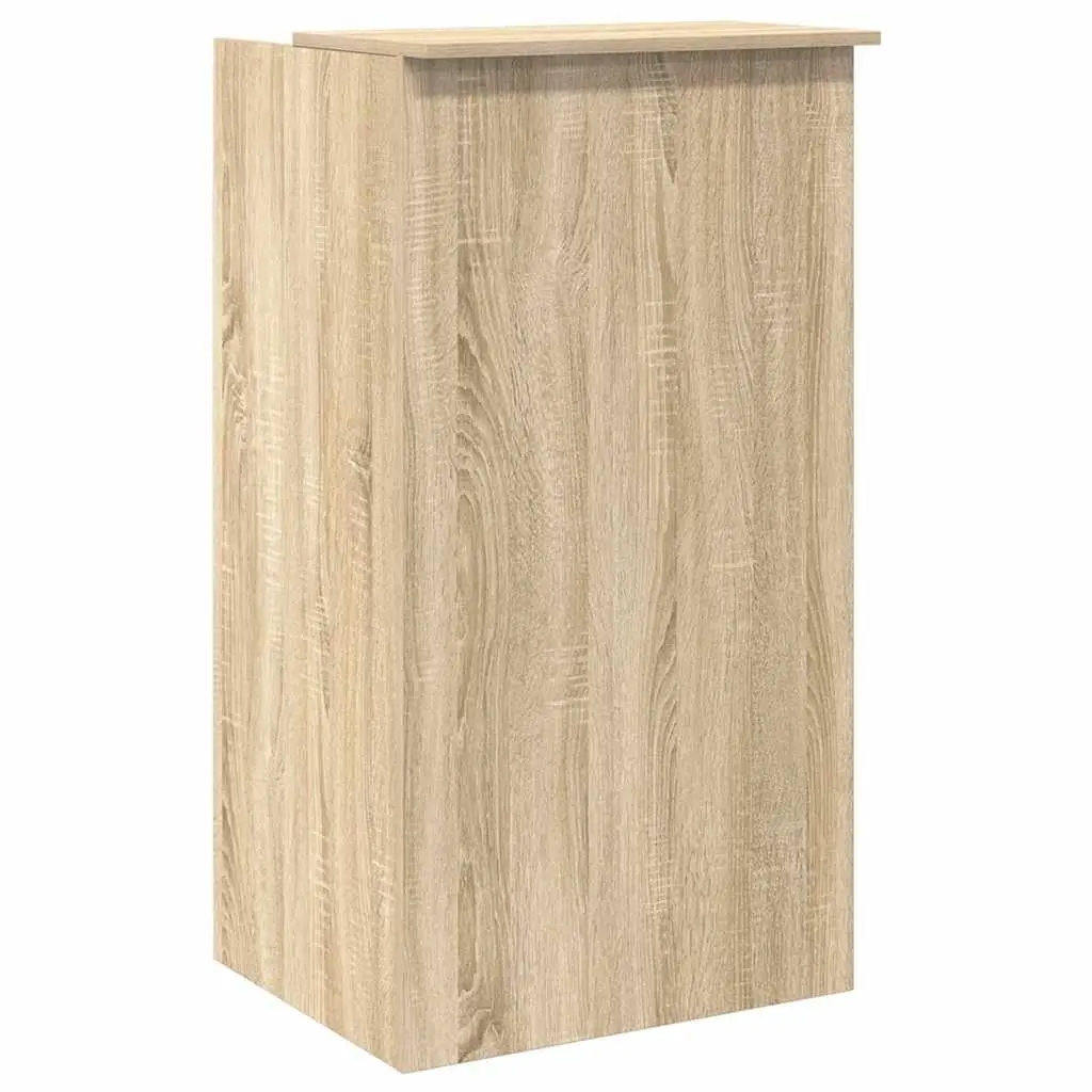 Brown Engineered Wood Reception Desk 55x50x103.5cm