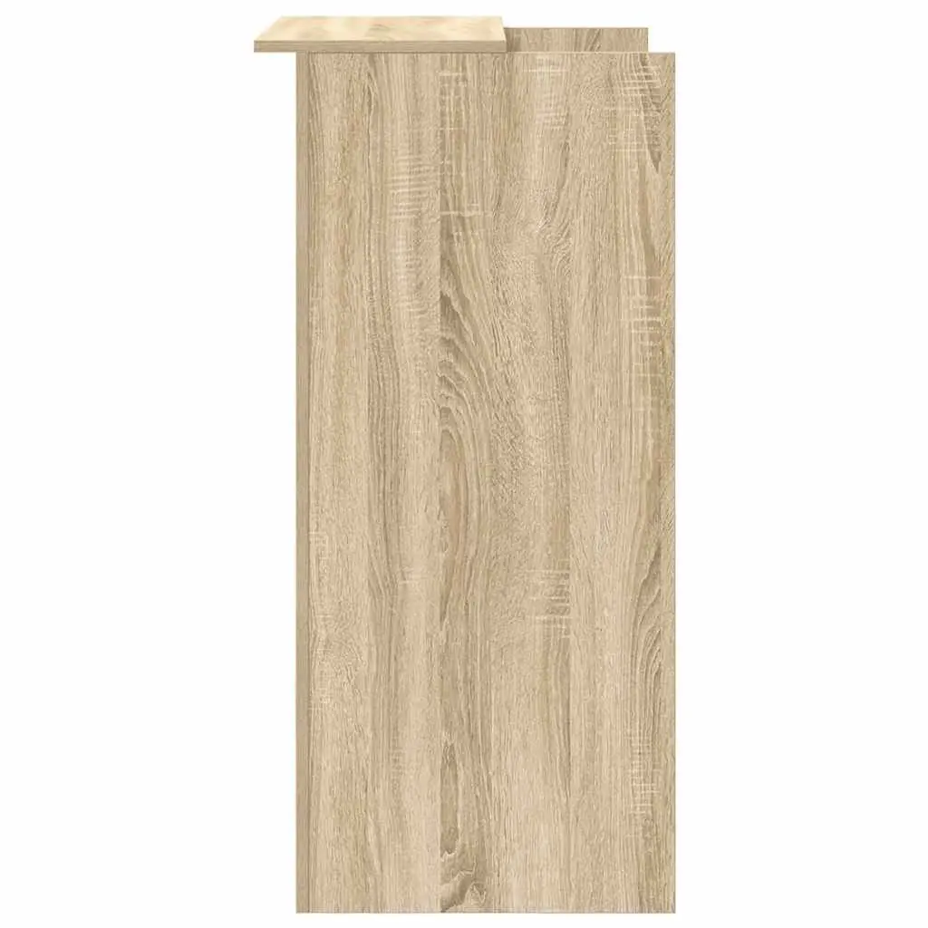 Brown Engineered Wood Reception Desk 55x50x103.5cm