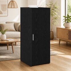 Engineered Wood Black Storage Cabinet 40x45x103.5 cm