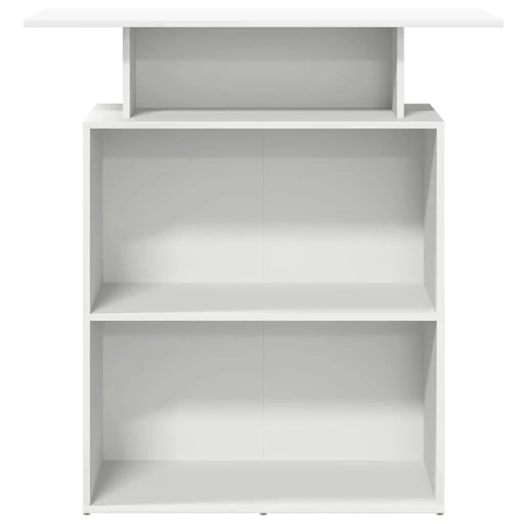 Reception Desk Engineered Wood 100x40x104 cm White