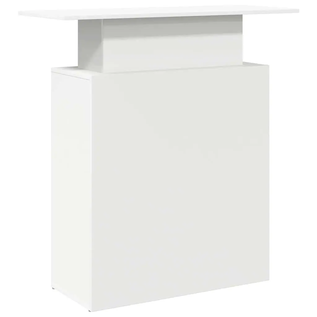 Reception Desk Engineered Wood 100x40x104 cm White