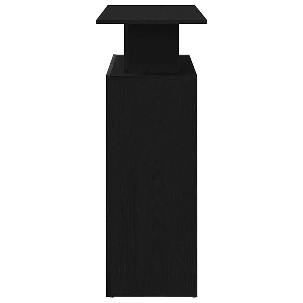 Black Reception Desk 100x40x104 cm for Offices