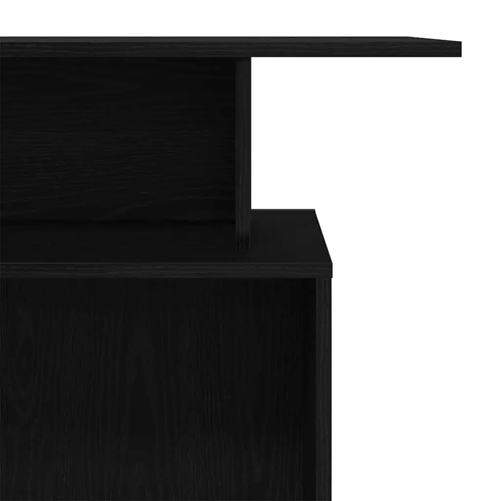 Black Reception Desk 100x40x104 cm for Offices