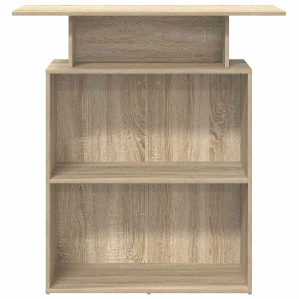 Sonoma Oak Reception Desk with Storage Shelf 100x40x104 cm
