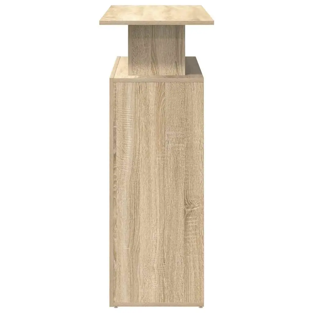 Sonoma Oak Reception Desk with Storage Shelf 100x40x104 cm